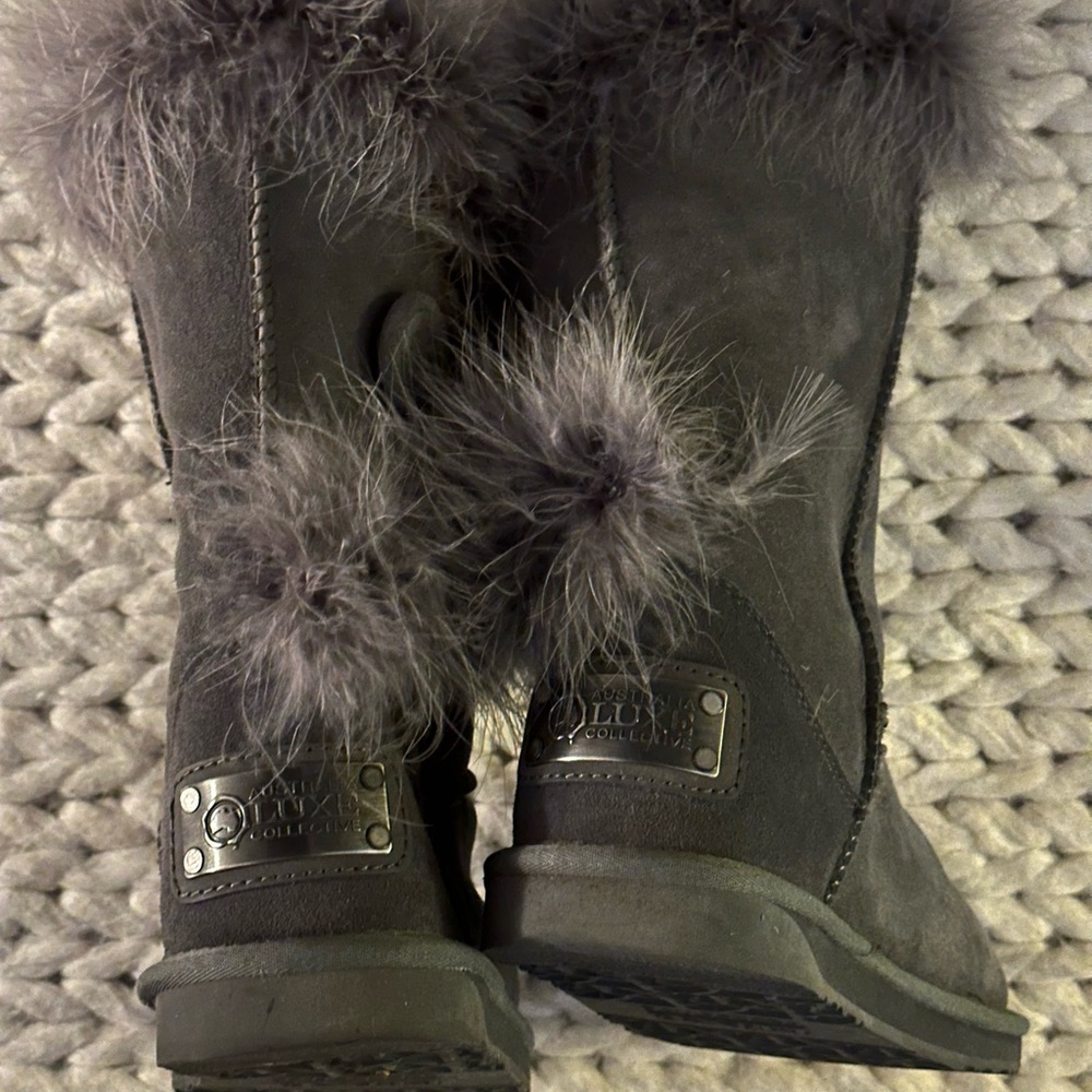 Australia Luxe Gray Boots (like new)